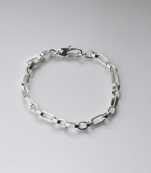 MILA MAN Armband Kedja Oval - Mila Silver