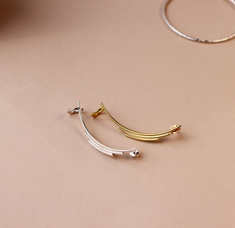 THE JOURNEY ear cuff silver - Mila Silver