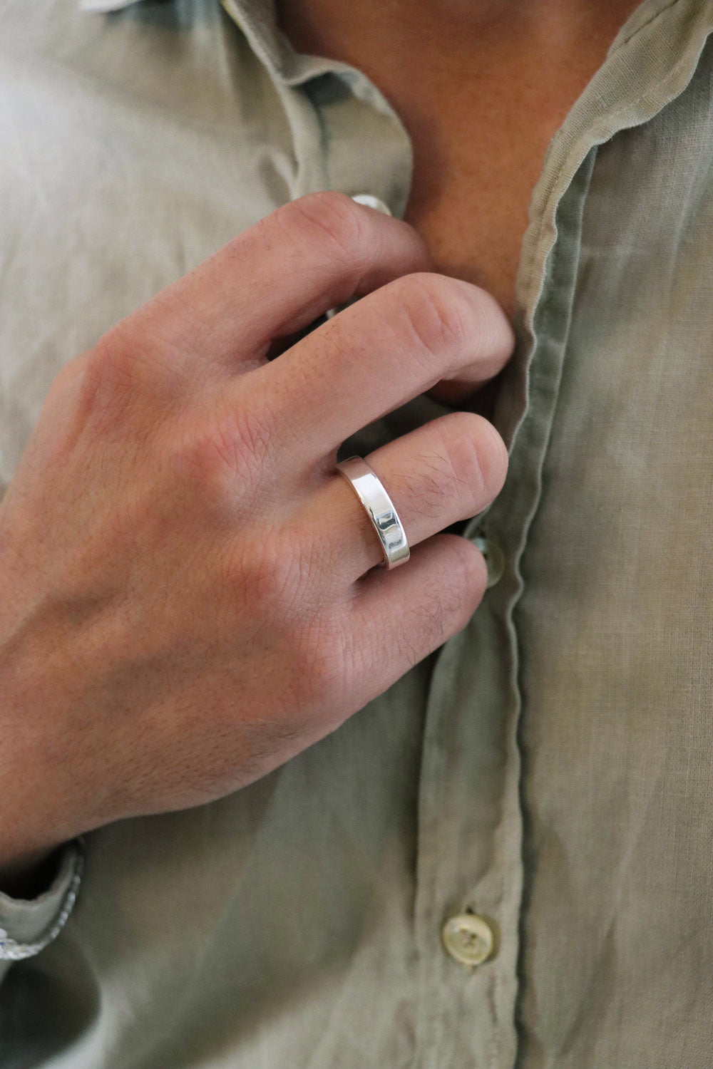 Silverring till herr i äkta silver. 